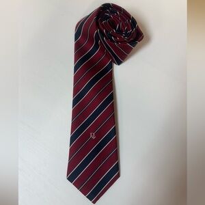 Vintage Christian Dior Burgundy Men’s 100% Silk Necktie Tie
